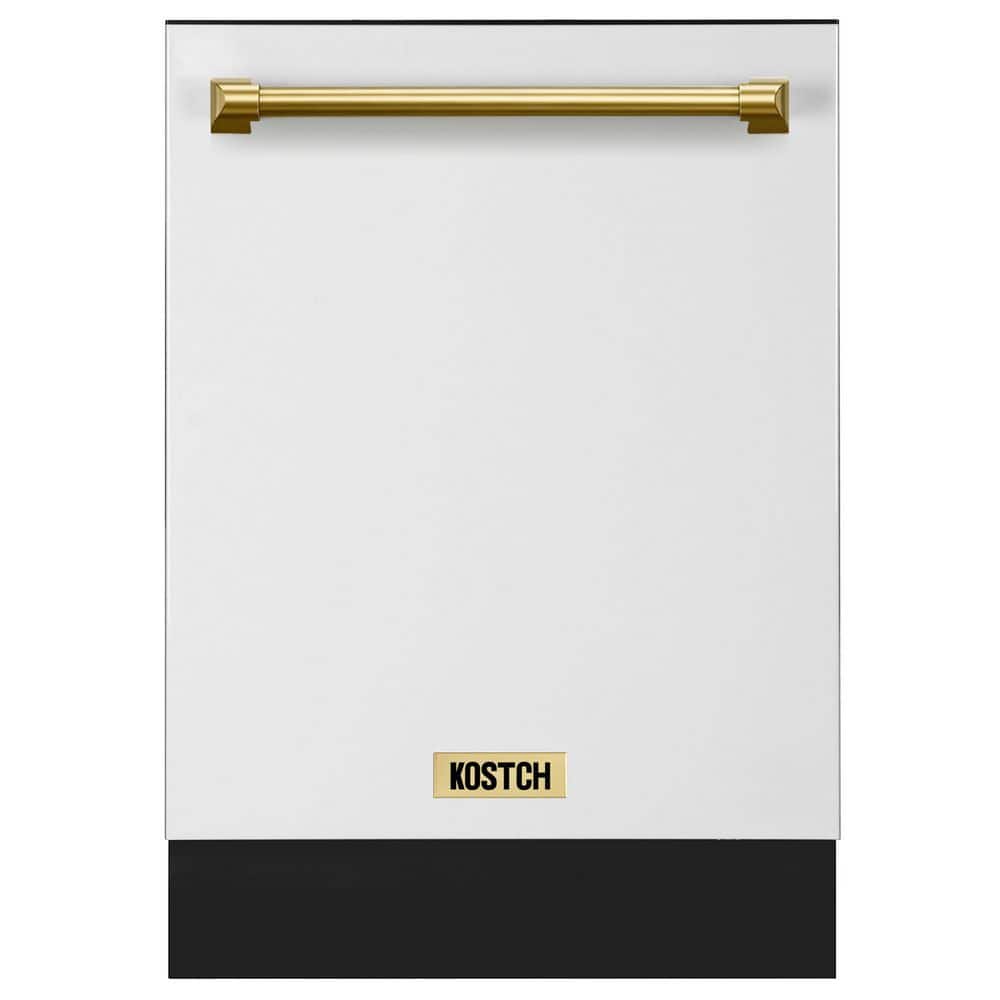 24 in. Top Control Built-In Tall Tub Dishwasher with Third Rack, Open Dry, 45 dBA, ENERGY STAR in White w/ Bronze Handle price history on PriceWatchPro
