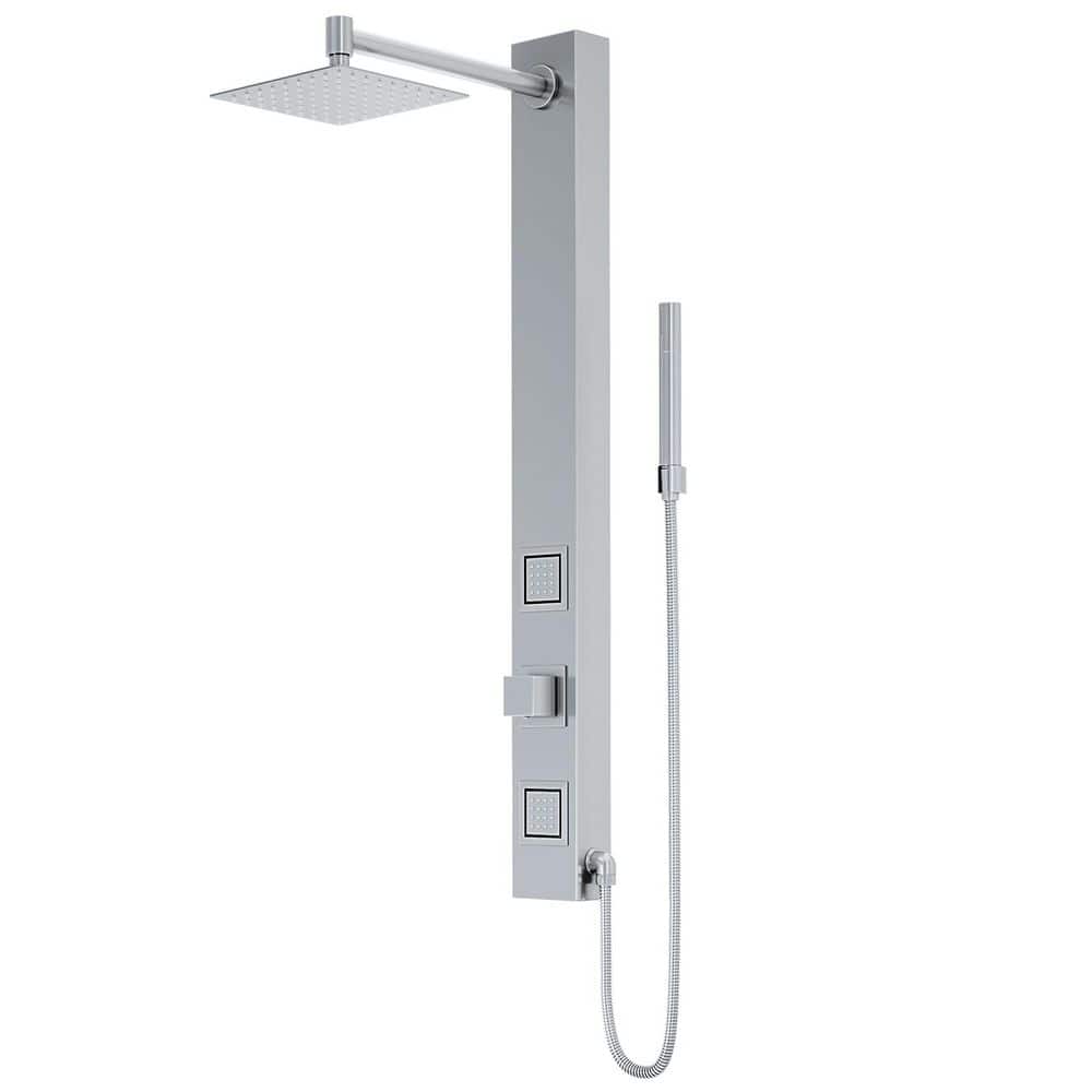VIGO Orchid 39 in. H x 4 in. W 2-Jet Shower Panel System with