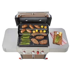 Genesis E-325s 3-Burner Natural Gas Grill in Copper with Built-In Thermometer
