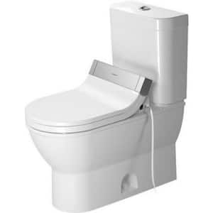 Darling New 2-Piece 1.28 GPF Single Flush Elongated Toilet in White (Seat Included)