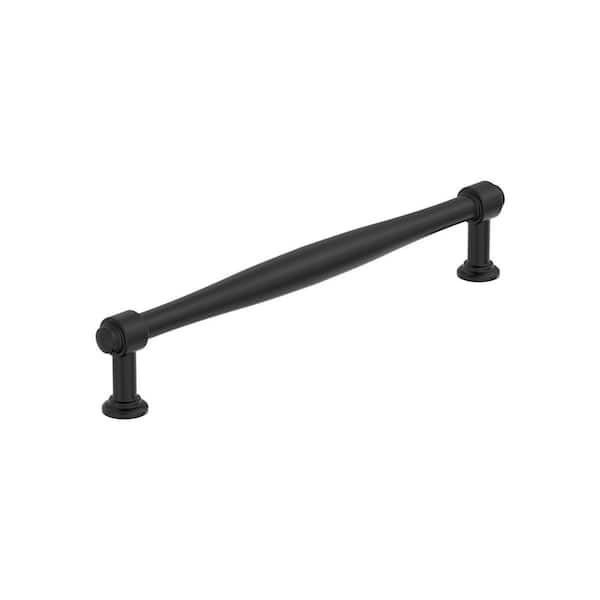 Enlivity 7-9/16 in. (192 mm) Center-to-Center Matte Black Bar Cabinet Pull