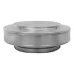 Active Ventilation 12 in. Dia. Aluminum Vent Pipe Cap in Mill Finish VPC-12