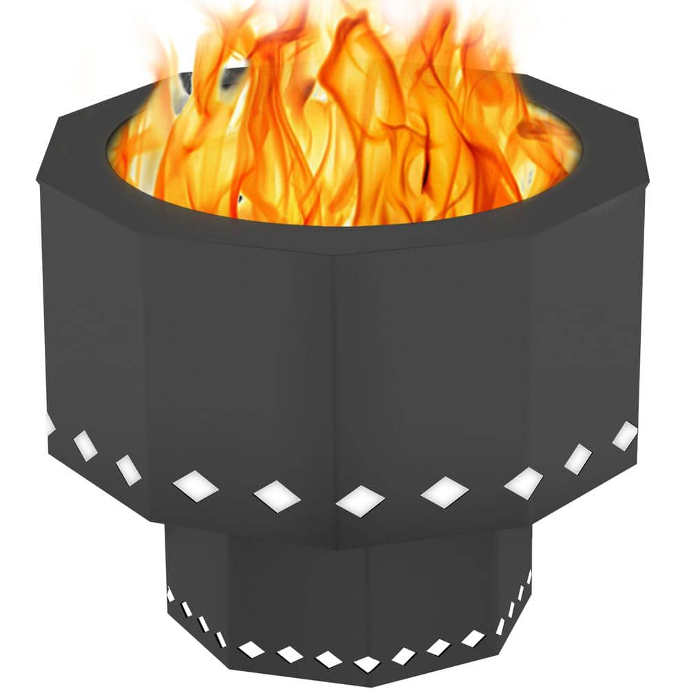 Smokeless Fire Pit Carbon Steel Stove Bonfire Large 15 in. Dia Wood Burning Fire Pit Outdoor Stove Bonfire Fire Pit