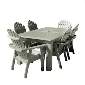 Hamilton 7-Piece Rectangular Plastic Outdoor Dining Set 84 in. x 42 in.