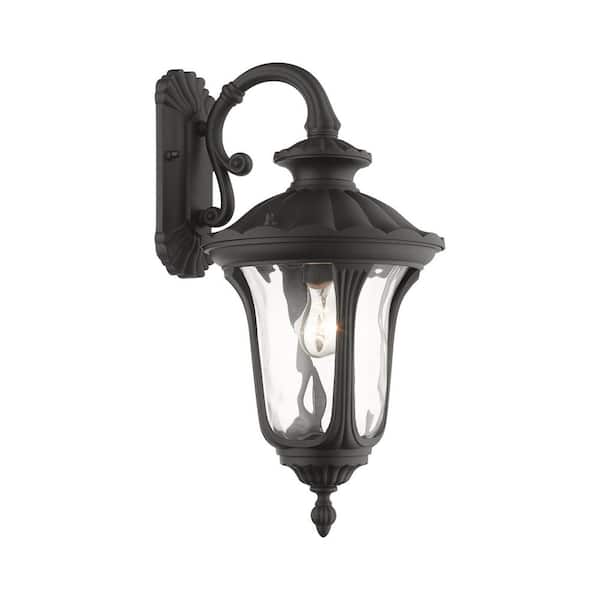 Livex Lighting Oxford 1-Light Bronze Outdoor Incandescent Wall Lantern Light