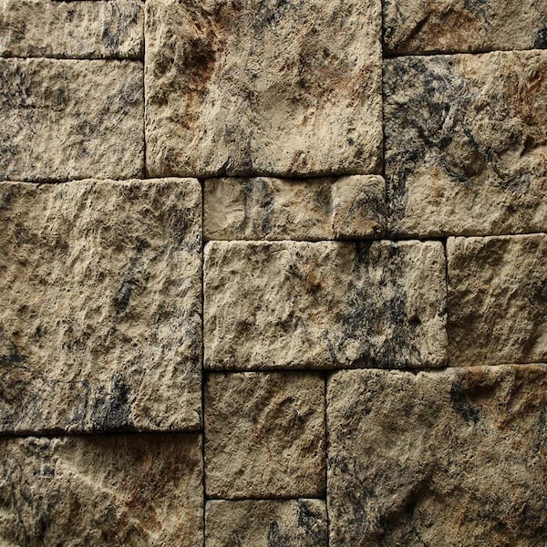 Georgetown Run Afternoon Vale Fire Rated Random Width Flat Faux Stone Veneer Siding (14.25 sq. ft. Per Box)