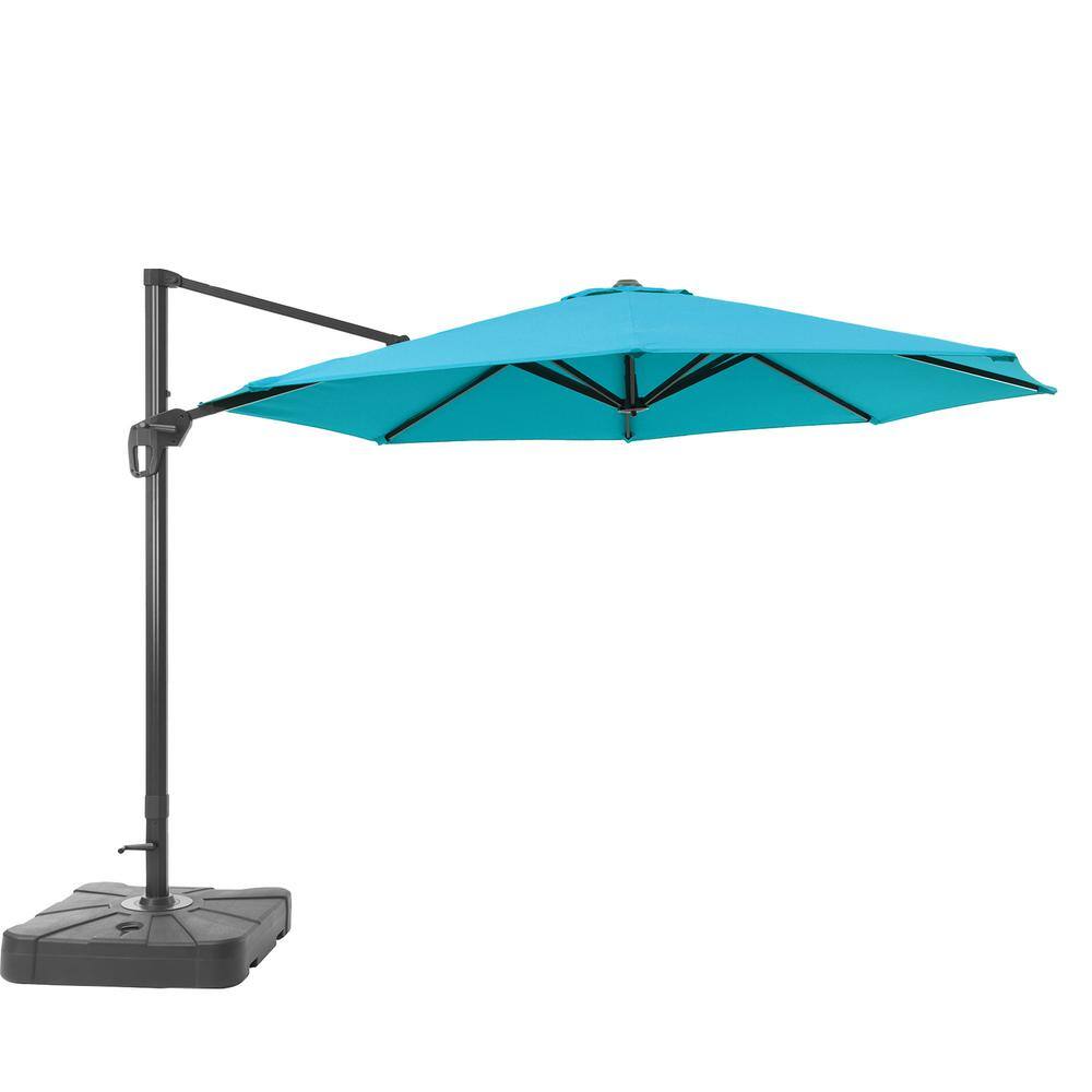 JOYESERY 11 ft. Aluminum Cantilever Patio Umbrella with a Base/Stand