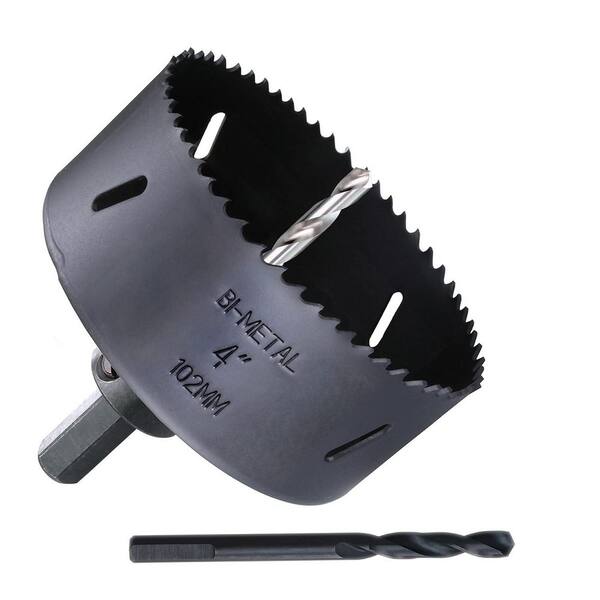 thumbnail image 2 of AB Tools 102mm HSS Bi-Metal Hole Saw Kit With Pilot Drill And Arbor – Cuts Steel, Plastic, Aluminum 2 of 4