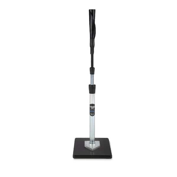 Unbranded 26 in. to 43 in. Baseball Softball Adult Batting Tee with Hand-Rolled Flexible Rubber Ball Rest Outdoor