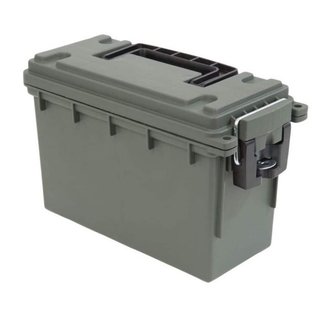 Sheffield OD Green Plastic 30 Cal Lockable and Stackable Field Storage ...