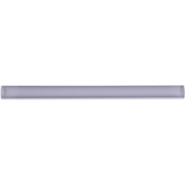 Ivy Hill Tile Plum Glass Pencil Liner Trim Wall Tile - 0.75 in. x 2.75 in. Tile Sample
