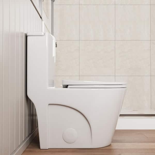 Hanikes 1-Piece 1.1/1.6 GPF Dual Flush Elongated WaterSense ADA