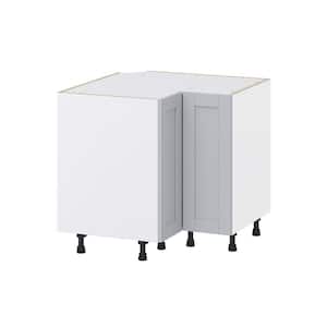 Cumberland Light Gray Shaker Assembled Corner Kitchen Cabinet (36 in. W x 34.5 in. H x 24 in. D)