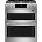 7.0 cu. ft. Smart Slide-In Double Oven Dual-Fuel Range with Self-Clean Convection in Stainless Steel