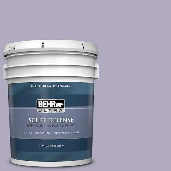 BEHR ULTRA 5 gal. #650E-3 Plum Blossom Extra Durable Satin Enamel Interior Paint & Primer