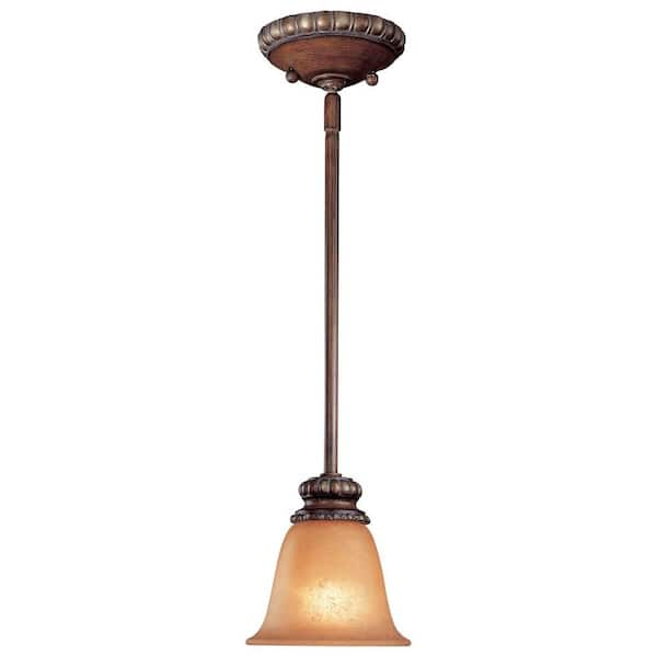 Minka Lavery Belcaro 1-Light Belcaro Walnut Mini Pendant