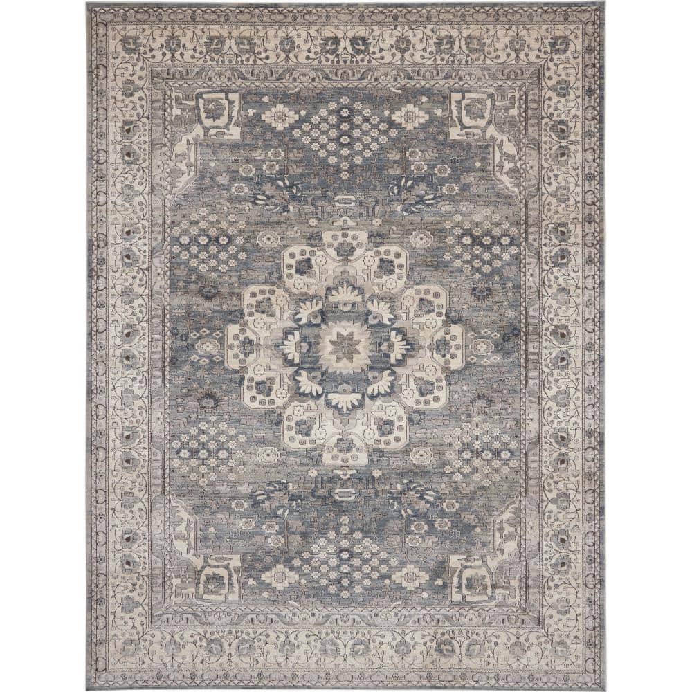 Concerto Grey/Ivory 7 ft. x 10 ft. Persian Vintage Area Rug price history on PriceWatchPro