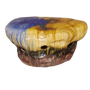 Large 18.5 in Multicolored Stone Table