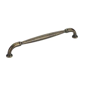 Hudson Collection 7-9/16 in. (192 mm) Center-to-Center Burnished Brass Traditional Drawer Pull