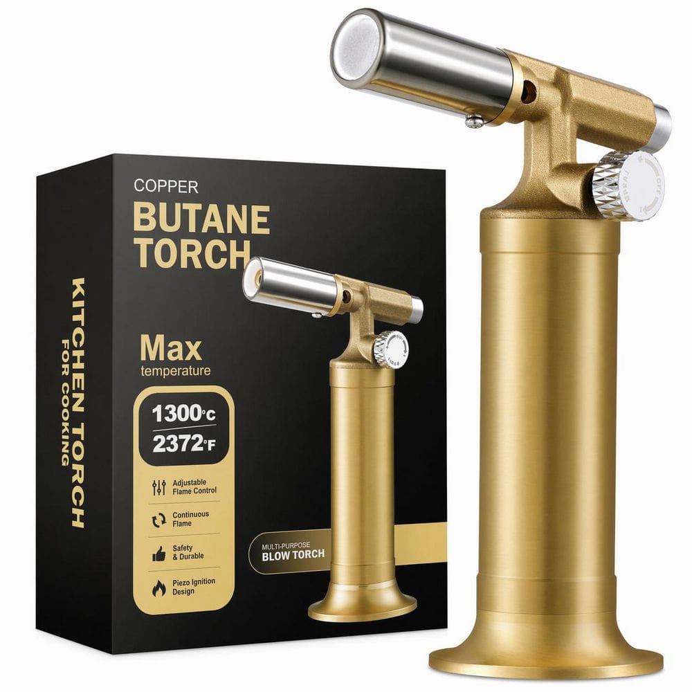 Copper Butane Torch Lighter Refillable Adjustable Flame Kitchen Torch for Cooking Baking Welding Butane Gas price history on PriceWatchPro