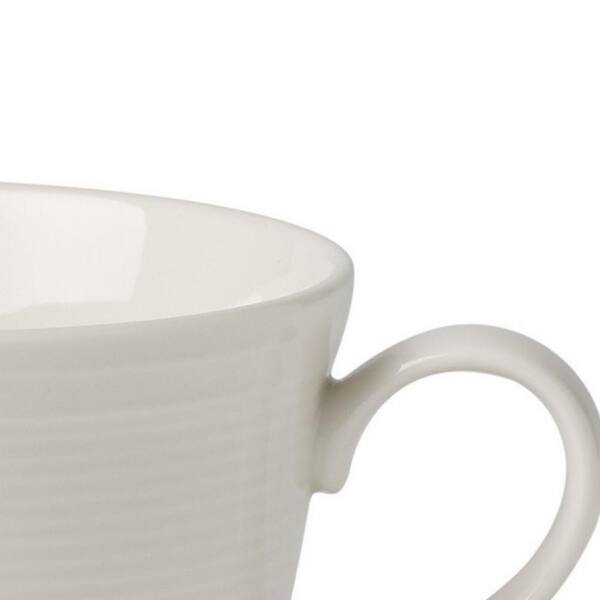 14oz Barrel Shaped White Ceramic Mug - Different available colors inside.