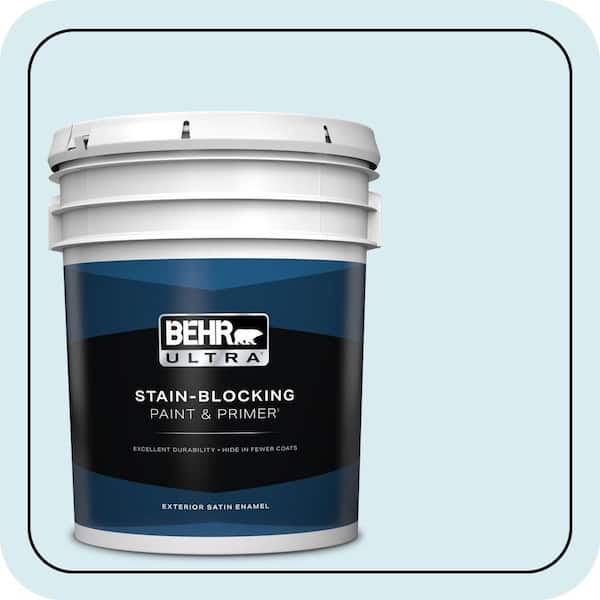 BEHR ULTRA 5 gal. #550C-1 Airy Satin Enamel Exterior Paint & Primer