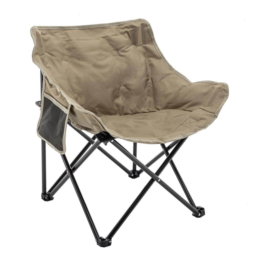 THROOT Folding Moon Camping Chair Heavy-Duty Saucer Chair