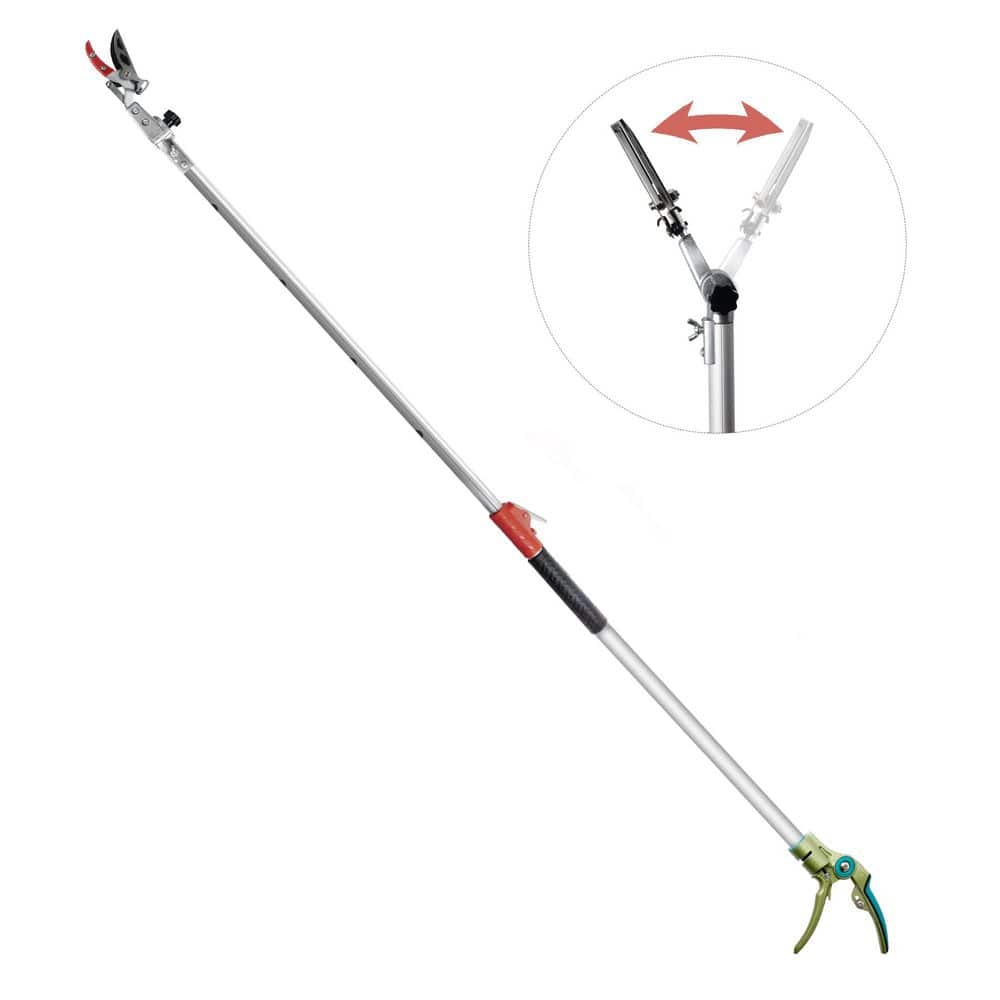 Stainless Steel Blade Pruning Saw w 3.6-5.5FT Telescopic Pole Pruner with Rotating Head, Extendable Aluminum Handle price history on PriceWatchPro