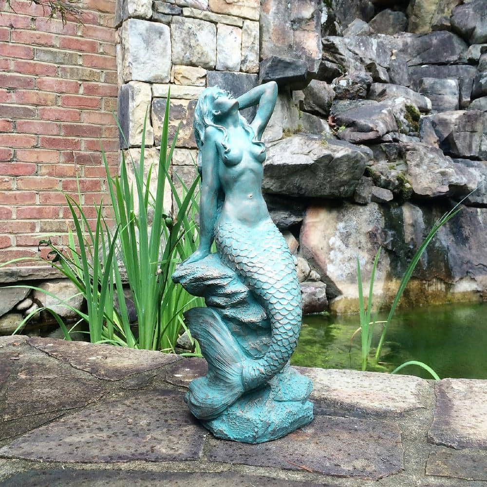HomeStyles Life's a Beach Sexy Mermaid on Coastal Rock Statue