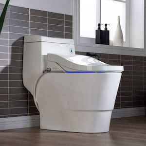 Marsala 1-Piece 1.0 GPF/1.6 GPF Dual Flush Elongated Toilet with Advance Smart Washlet Bidet in White