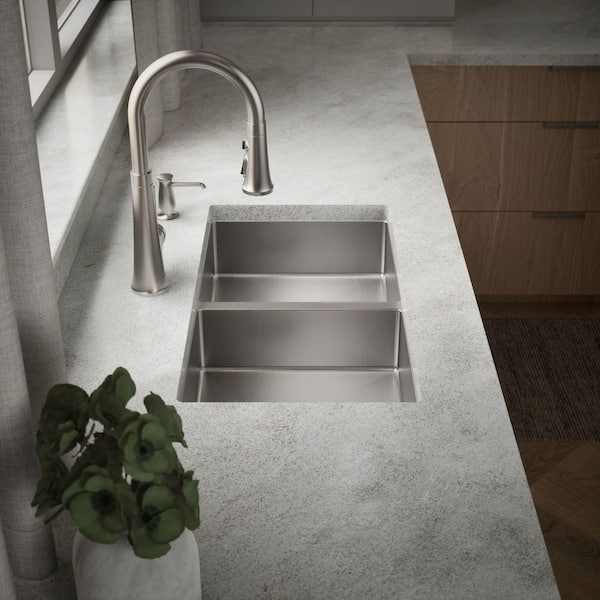 Strive 29-1/2 in. Undermount Double-Bowl Kitchen Sink