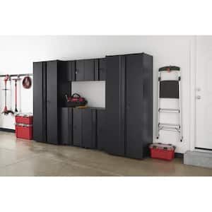 6-Piece Regular Duty Welded Steel Garage Storage System in Black (109 in. W x 75 in. H x 19.6 in. D)
