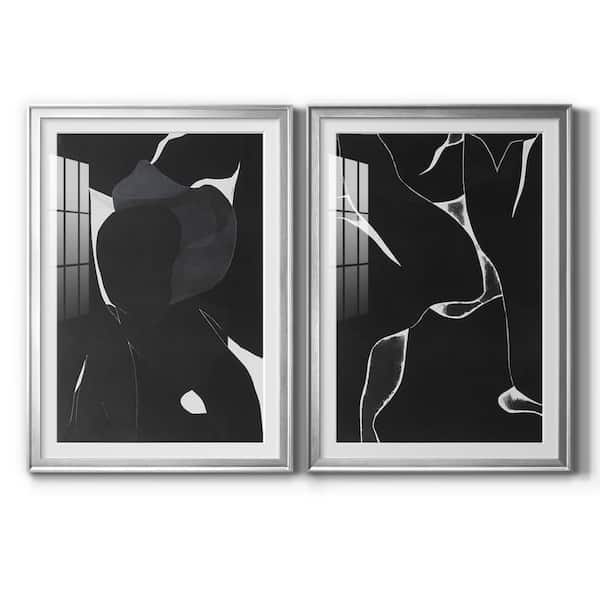 Wexford Home Night Bloom I by Wexford Homes 2-Pcs Framed Abstract Paper Art Print 30.5 in. x 42.5 in.
