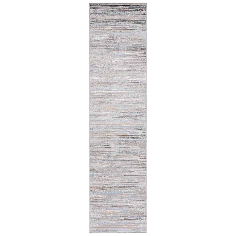 Bel Air 2 ft. x 9 ft. Beige/Gray Striped Gradient Runner Rug price history on PriceWatchPro