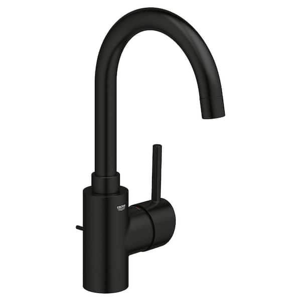 GROHE Concetto Single-Handle Single Hole Bathroom Faucet in Matte Black