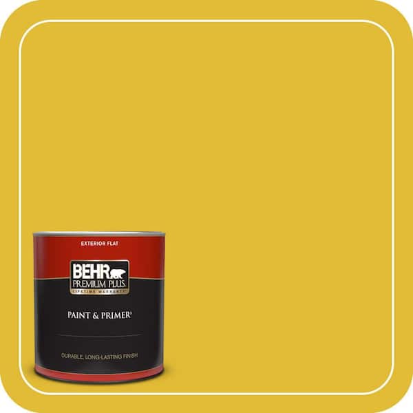BEHR PREMIUM PLUS 1 qt. #P310-7 Solarium Flat Exterior Paint & Primer