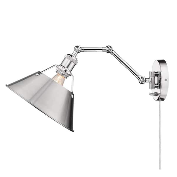 Golden Lighting - Orwell 9 in. Chrome Sconce