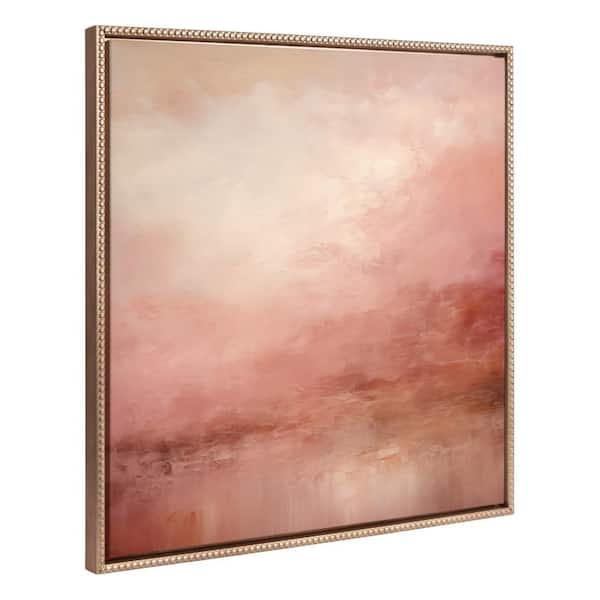 Kate and Laurel Sylvie Tonal Abstract Framed Canvas by the Creative Bunch Studio (Set of 1) Abstract Art Print 30.00 in. x 30.00 in.