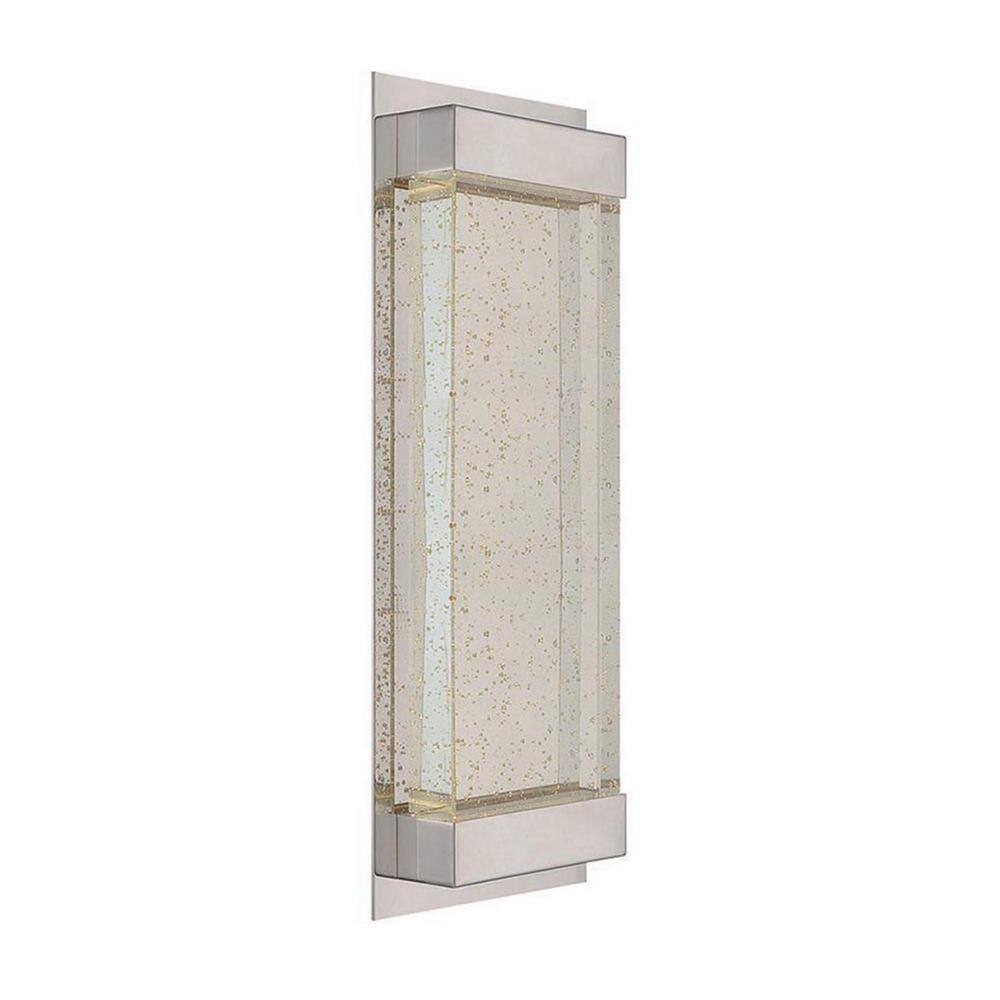 Mythical 18" Polished Nickel LED Wall Sconce with Dimmable Crystal