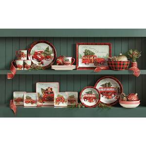 Home For Christmas Earthenware Rectangle Platter