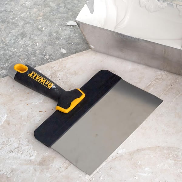 DEWALT 16 in. Stainless Steel Big Back Taping Knife with Soft Grip