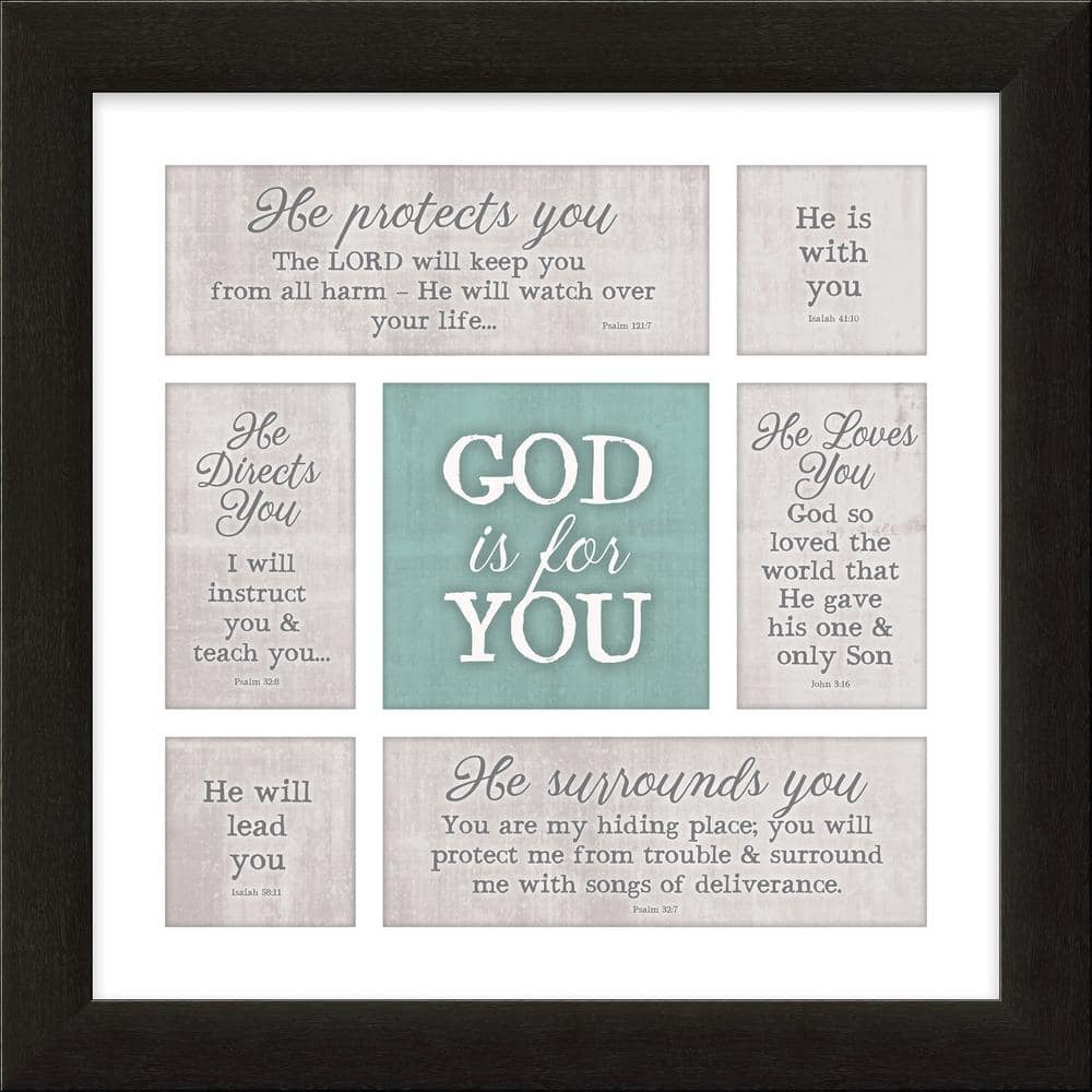 Divine Inspiration God Is for You By Carpentree Framed Art