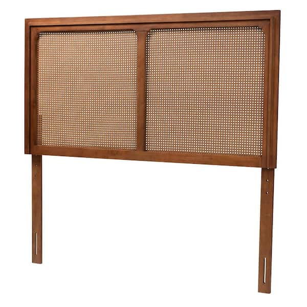 Baxton Studio Prewitt Brown King Panel Headboard