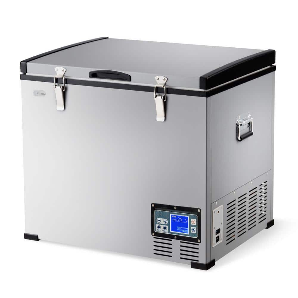 63-Quart Portable Electric Car Cooler Refrigerator/Freezer Compressor Camping -  Costway, EP23708