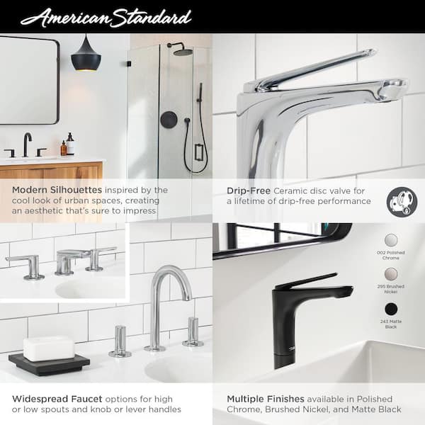 American Standard Studio S 8 In Widespread 2 Handle Bathroom Faucet Brushed Nickel 7105801 295 - Chrome Vs Brushed Nickel In Bathroom 2020 Pdf