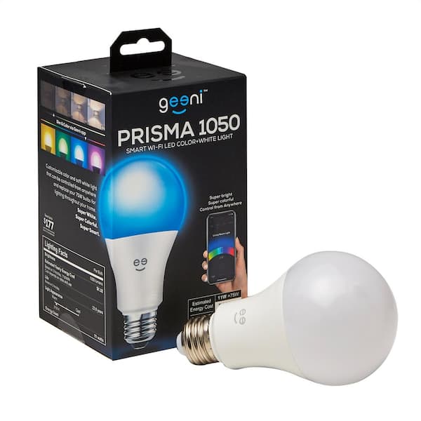 Geeni PRISMA 1050 (75W Equivalent) Color and White A21 Smart LED Light Bulb