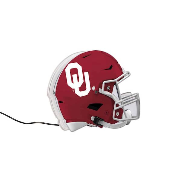 Evergreen University of Oklahoma Red NCAA Helmet Desklite LED Decor