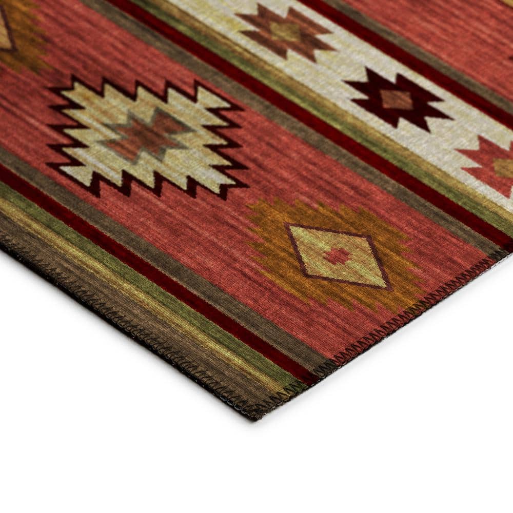 Sonora Spice Flat Woven Chenille 9' x 12' Area Rug