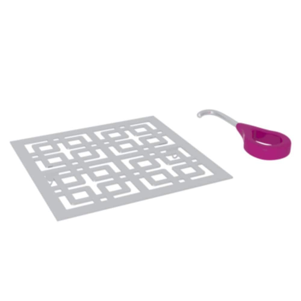 Decorative 5.16 in. x 5.16 in. x 13 in. Shower Drain in Polished Chrome price history on PriceWatchPro