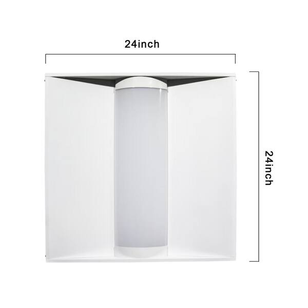 Spitzer 2 ft. x 2 ft. CBT LED Troffer 3150 Lumens 3000K/4000K/5000K Color Selectable with Build-in Microwave Sensor
